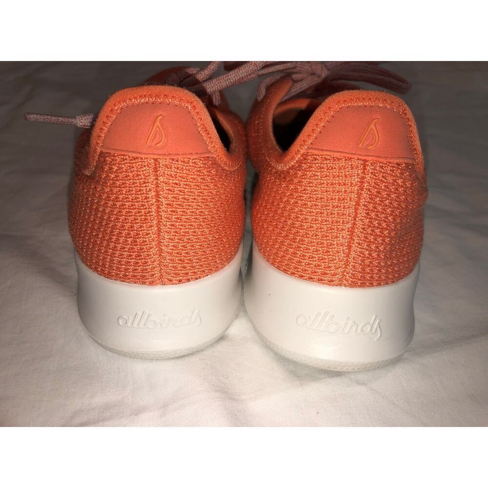 Allbirds Shoes Tree Runner Size 9 Womens Orange Sneaker Lace Up Walking Summer - Picture 7 of 10